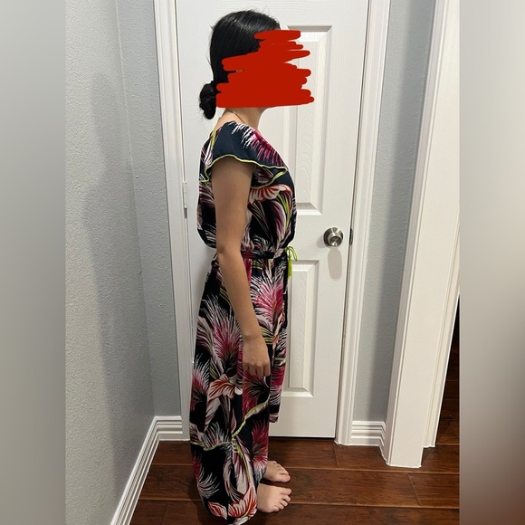 🌺 ASOS Tropical Off-Shoulder Maxi Dress - Picture 3 of 11